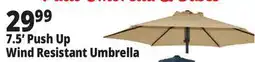 Ocean State Job Lot 7.5' Wind Resistant Steel Patio Umbrella with Push Lift offer