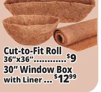 Ocean State Job Lot Basket Liners Cut-to Fit Roll, 30 Window Box With Liner offer