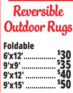 Ocean State Job Lot Reversible Outdoor Rugs offer