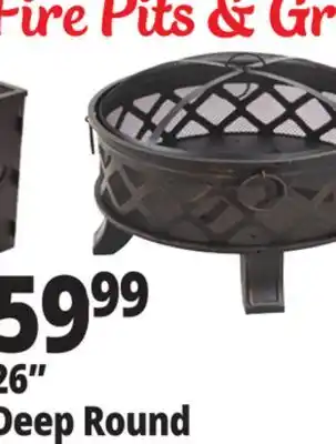 Ocean State Job Lot Outdoor Living Accents Deep Bowl Fire Pit 26 offer