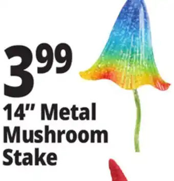 Ocean State Job Lot Outdoor Living Accents Metal Mushroom Stake 14 offer