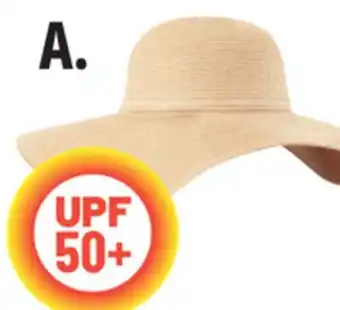 Ocean State Job Lot Extra-Wide Brim Straw Sun Hat offer