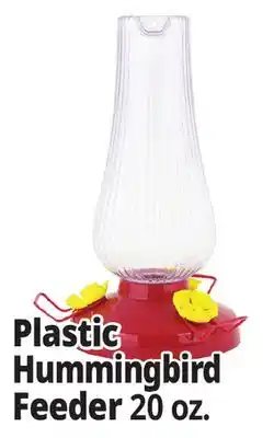 Ocean State Job Lot Plastic Hummingbird Feeder offer