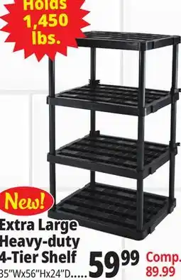 Ocean State Job Lot Extra Large Heavy-duty 4-Tier Shelf offer