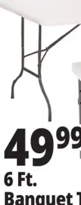 Ocean State Job Lot Enduro 6' Folding Banquet Table offer