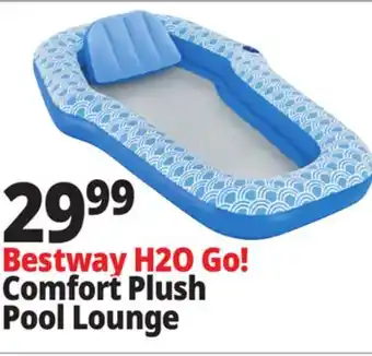 Ocean State Job Lot Bestway H2O Go! Comfort Plush Pool Lounge offer