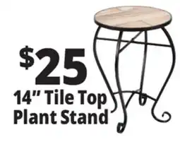 Ocean State Job Lot 14 Tile Top Plant Stand offer