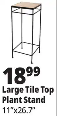 Ocean State Job Lot Large Tile Top Plant Stand offer