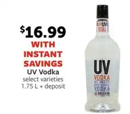 Fareway Uv vodka offer