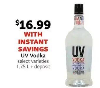 Fareway Uv vodka offer