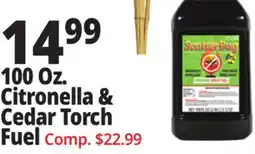 Ocean State Job Lot 100 oz. Citronella & Cedar Torch Fuel offer
