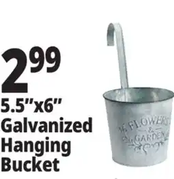 Ocean State Job Lot 5.5x6 Galvanized Hanging Bucket offer