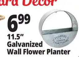 Ocean State Job Lot 11.5 Galvanized Wall Flower Planter offer