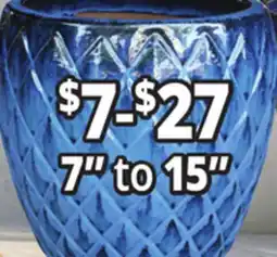 Ocean State Job Lot 7 to 15 Outdoor Glazed Ceramic Planters offer