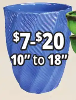 Ocean State Job Lot Outdoor Glazed Ceramic Planters, 10 x 18 offer