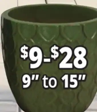 Ocean State Job Lot 9 to 15 Outdoor Glazed Ceramic Planters offer