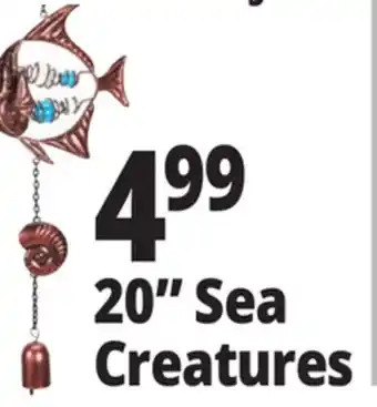Ocean State Job Lot 20 Sea Creature Wind Chime offer
