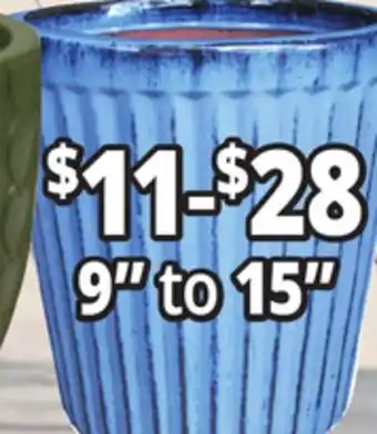 Ocean State Job Lot Outdoor Glazed Ceramic Planters offer