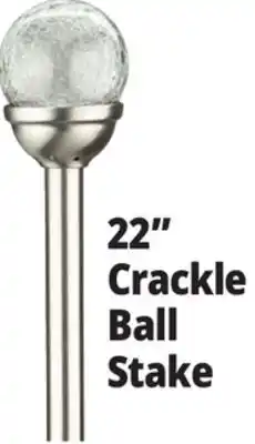 Ocean State Job Lot Solar Crackle LED Garden Stake 22 offer