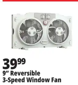 Ocean State Job Lot 9 Reversible 3-Speed Window Fan offer