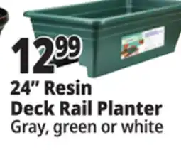 Ocean State Job Lot 24 Resin Deck Rail Planter offer