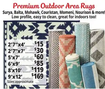 Ocean State Job Lot Premium Outdoor Area Rugs offer