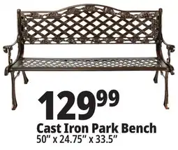 Ocean State Job Lot Cast Iron Park Bench offer