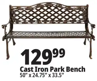 Ocean State Job Lot Cast Iron Park Bench offer