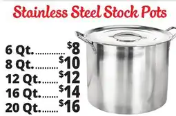 Ocean State Job Lot Stainless Steel Stock Pots offer
