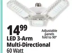 Ocean State Job Lot LED 3-Arm Multi-Directional offer