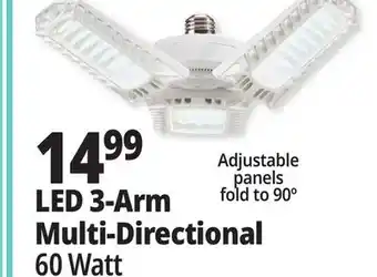 Ocean State Job Lot LED 3-Arm Multi-Directional offer
