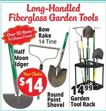 Ocean State Job Lot Long-Handled Fiberglass Garden Tools offer