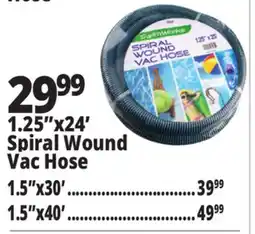 Ocean State Job Lot 1.25x24' Spiral Wound Vac Hose offer