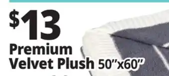Ocean State Job Lot Premium Velvet Plush 50 x 60 offer