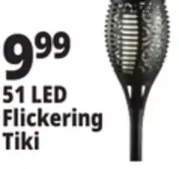 Ocean State Job Lot Solar Lights 51 LED Flickering Tiki offer