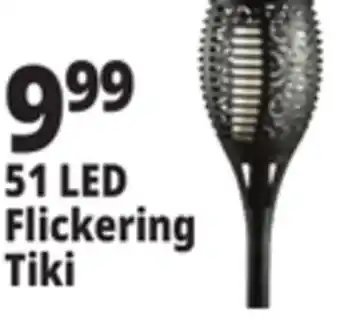 Ocean State Job Lot Solar Lights 51 LED Flickering Tiki offer