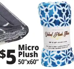 Ocean State Job Lot Micro Plush Blankets offer