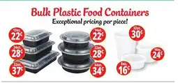 Ocean State Job Lot Bulk Plastic Food Containers offer