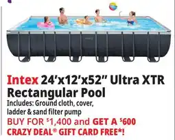 Ocean State Job Lot 24' x 12' x 52 Ultra XTR Rectangular Pool offer