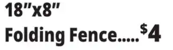Ocean State Job Lot Trellis 18 x 8 Folding Fence offer