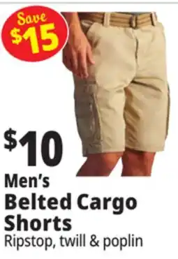 Ocean State Job Lot Men's Belted Cargo Shorts offer
