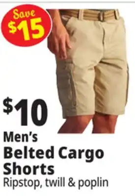 Ocean State Job Lot Men's Belted Cargo Shorts offer