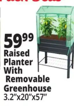 Ocean State Job Lot Raised Planter with Removable Greenhouse offer