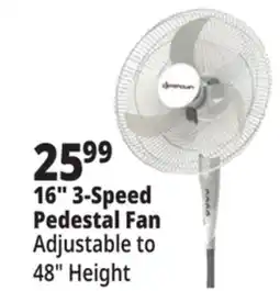 Ocean State Job Lot Pedestal Fan 16 offer