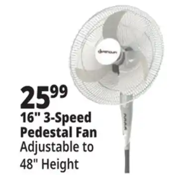 Ocean State Job Lot Pedestal Fan 16 offer
