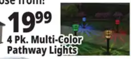 Ocean State Job Lot 4 Pk. Multi-Color Pathway Lights offer
