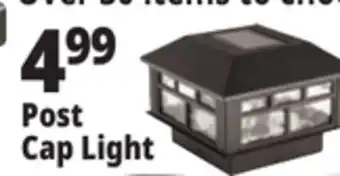 Ocean State Job Lot Deluxe Solar Post Cap Light White Finish offer