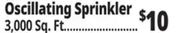 Ocean State Job Lot Oscillating Sprinkler offer
