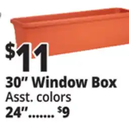 Ocean State Job Lot 30 Window Box Planter with Attached Saucer offer