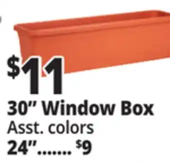 Ocean State Job Lot 30 Window Box Planter with Attached Saucer offer